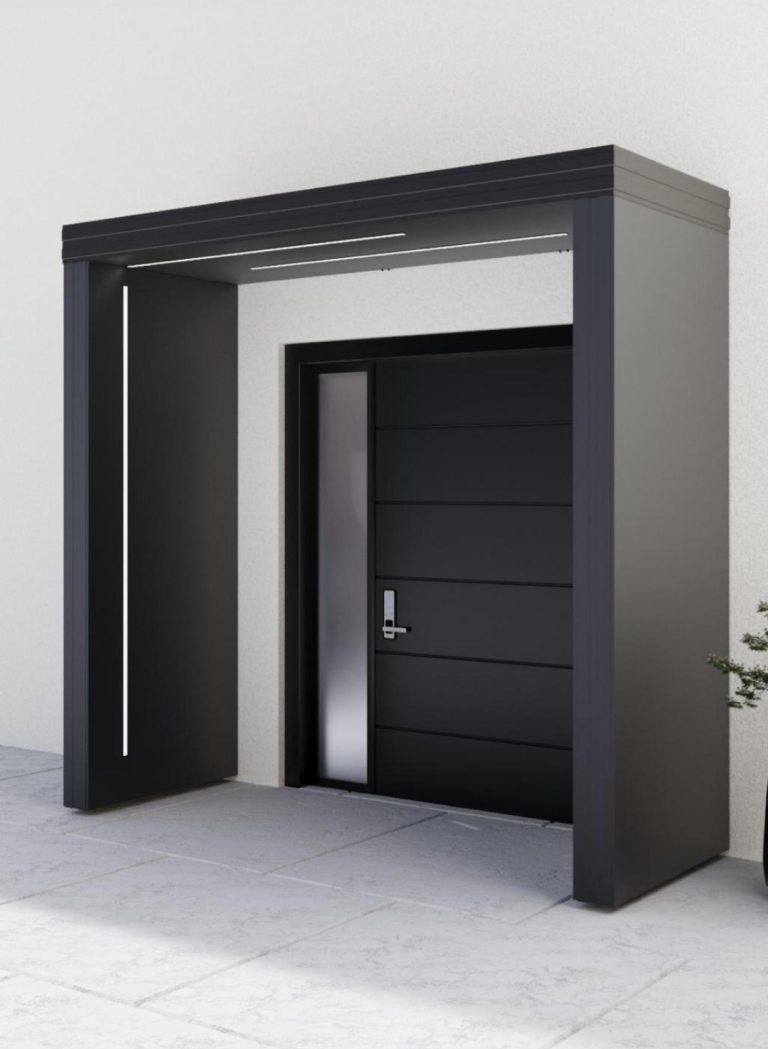 Modernes Aluminium Vordach in Herford