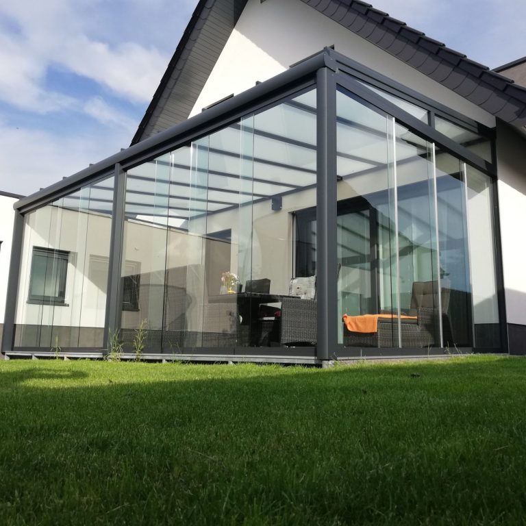 Festverglasung Seitenteil für Aluminium Terrassendach