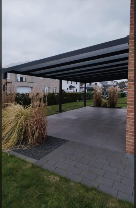 5 Meter Anthrazit Polycarbonat Terrassendach in Herford