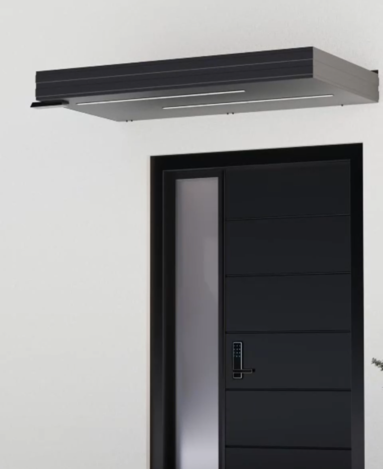 Aluminium Vordach mit Beleuchtung in Herford